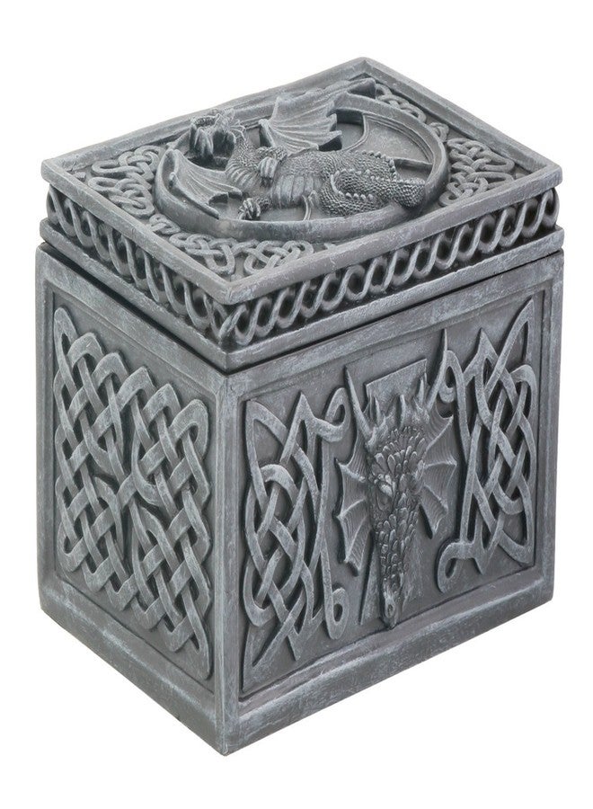 SUMMIT COLLECTION Dragon Celtic Jewelry Box Collectible Tribal Container Sculpture - Image 1